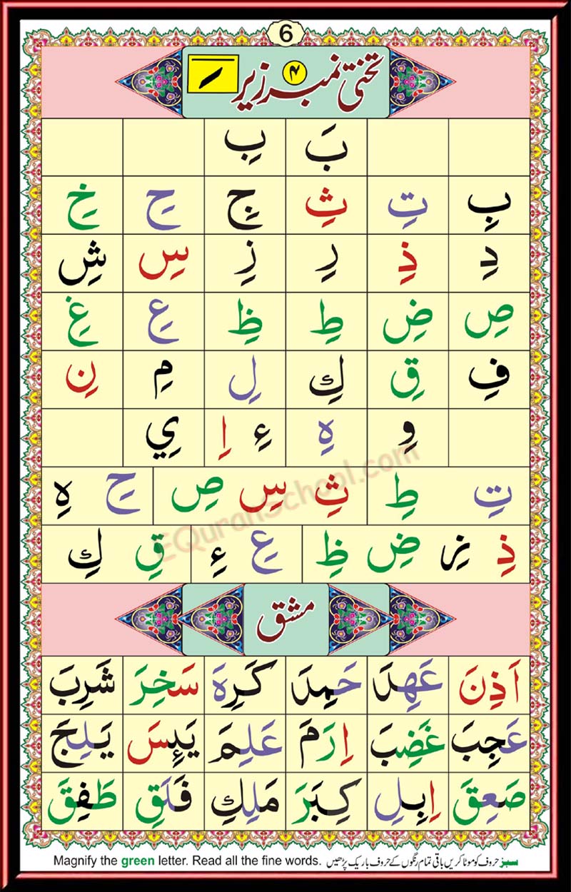IQRA qaida page 6