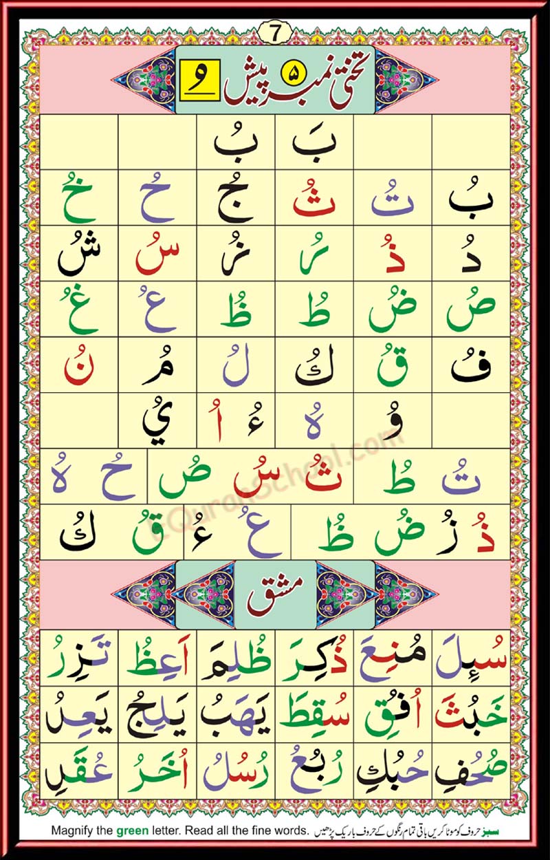 IQRA qaida page 7
