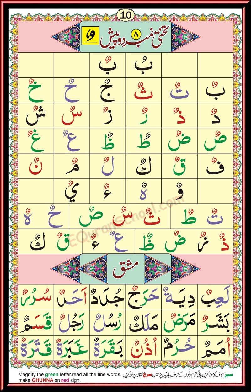 IQRA qaida page 10