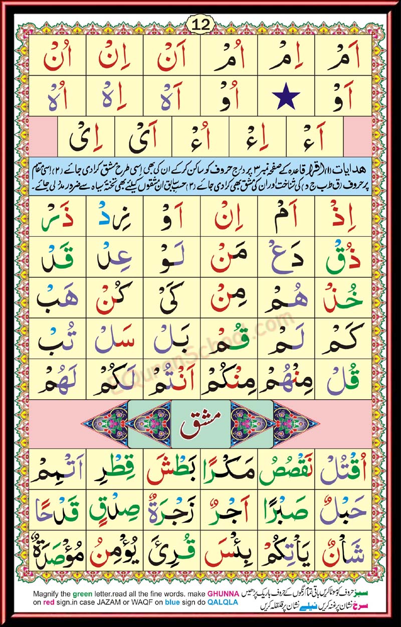 IQRA qaida page 12