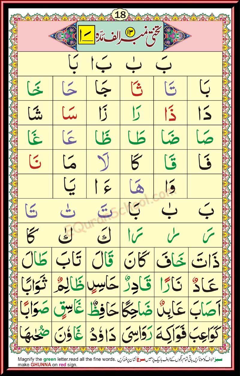 IQRA qaida page 18