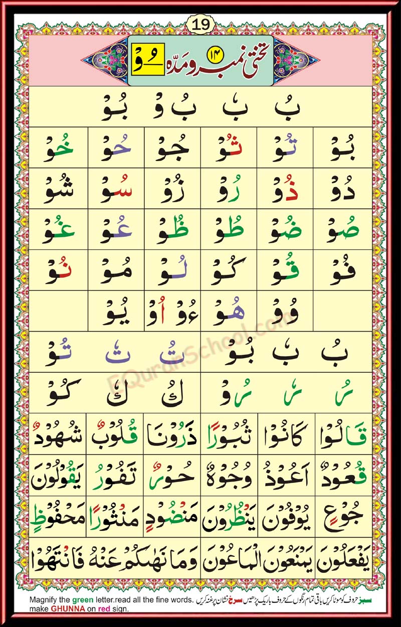 IQRA qaida page 19